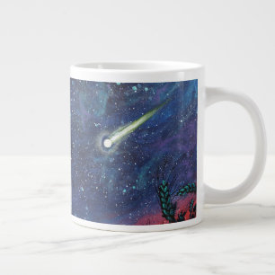 Maak een Wish op een Illustratie van de Shooting S Grote Koffiekop