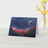 Maak een Wish op een Illustratie van de Shooting S Kaart (Gele Bloem)