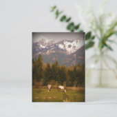 Maak een Wish op een White Horse! Briefkaart (Staand voorkant)