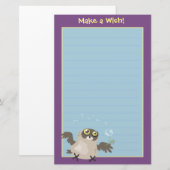 Maak een Wish. Owl Briefpapier (Voorkant / Achterkant)