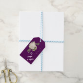 Maak een Wish. Owl Cadeaulabel (Met Touw)