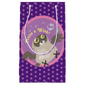 Maak een Wish. Owl Small Gift Bag Klein Cadeauzakje (Voorkant)