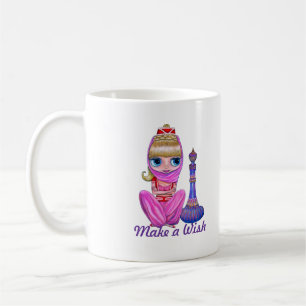 Maak een Wish Pink Genie Girl en haar magische fle Koffiemok