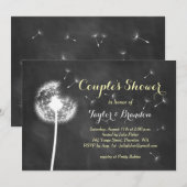 Maak een Wish. Uitnodiging Baby shower van paar (Voorkant / Achterkant)