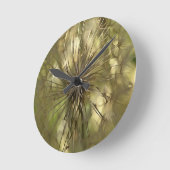 Maak een Wish Wildflower Seed Head Art Ronde Klok (Hoek)