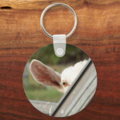 Maak een witte boe! Wachten op staarten afbeelding Sleutelhanger (Voorkant)