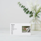 Maak een witte boe! Wachten op staarten afbeelding Visitekaartje (Staand voorkant)