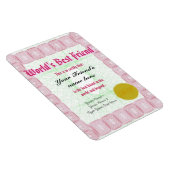 Maak een World's Best Friend Award certificaat Magneet (Rechterzijde)