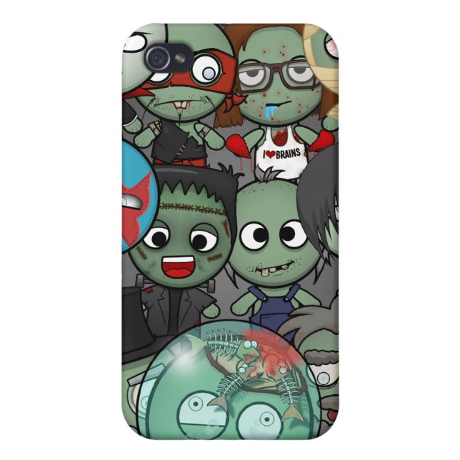 Maak een Zombie iPhone 4/4S Hoesje #1 (Achterkant)