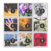 Maak eenvoudig je eigen inrichting met 9 afbeeldin sticker (Voorkant)