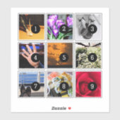 Maak eenvoudig je eigen inrichting met 9 afbeeldin sticker (Vel)