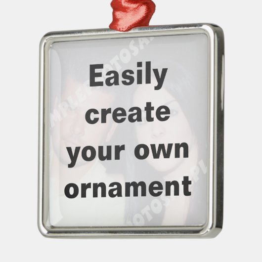 Maak eenvoudig je ornament Verwijder de grote teks (Links)