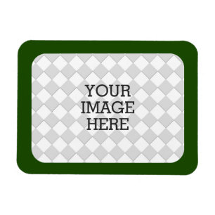 Maak eenvoudig uw eigen foto in een groen Lijst Magneet