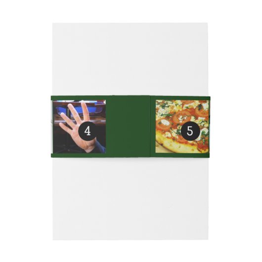 Maak eenvoudig uw eigen foto met vijf foto's uitnodigingen wikkel (Achterkant Voorbeeld)