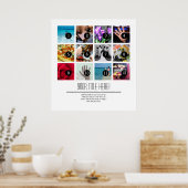 Maak eenvoudig uw eigen foto-Poster 12 afbeeldinge Poster (Keuken)