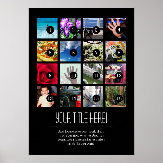 Maak eenvoudig uw eigen foto-Poster 16 afbeeldinge Poster (Voorkant)
