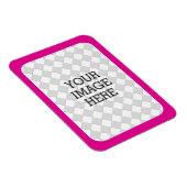 Maak eenvoudig uw eigen foto roze Fuchsia Magneet (Rechterzijde)