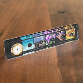 Maak eenvoudig uw eigen foto stijlvol 5 afbeelding naambordje (Zijkant)