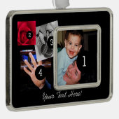 Maak eenvoudig uw eigen fotobeeldscherm met vier f verzilverd omlijst ornament (Rechts)