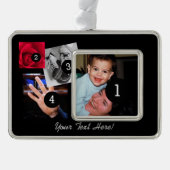 Maak eenvoudig uw eigen fotobeeldscherm met vier f verzilverd omlijst ornament (Voorkant)