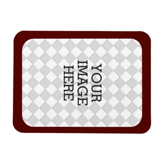 Maak eenvoudig uw eigen fotodisplay Bourgondië Lij Magneet (Horizontaal)