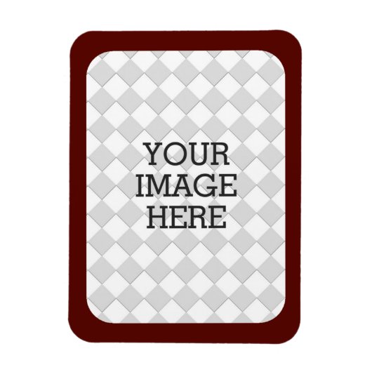 Maak eenvoudig uw eigen fotodisplay Bourgondië Lij Magneet (Verticaal)