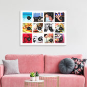 Maak eenvoudig uw eigen fotokunst met 12 afbeeldin canvas afdruk (Insitu (Woonkamer))