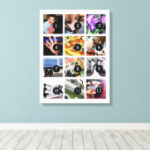 Maak eenvoudig uw eigen fotokunst met 12 afbeeldin canvas afdruk (Insitu (Houten vloer))