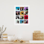 Maak eenvoudig uw eigen fotokunst met 12 afbeeldin poster (Keuken)