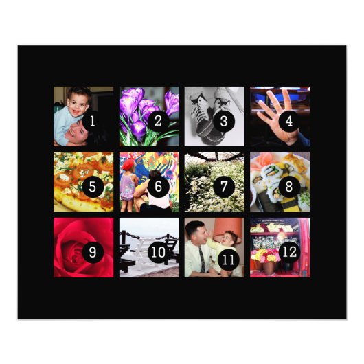 Maak eenvoudig uw eigen fotokunst met 12 foto's foto afdruk (Voorkant)