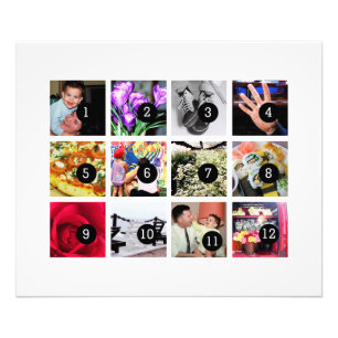 Maak eenvoudig uw eigen fotokunst met 12 foto's foto afdruk