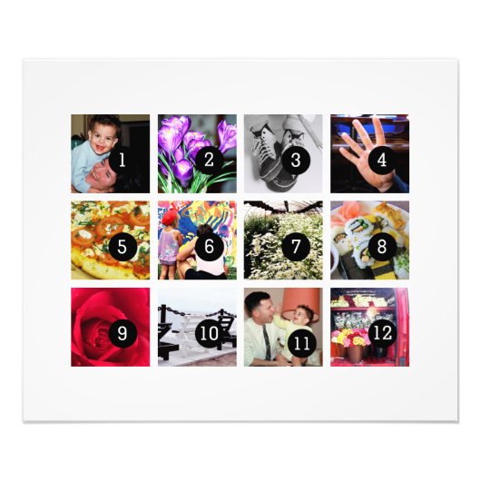 Maak eenvoudig uw eigen fotokunst met 12 foto's foto afdruk (Voorkant)