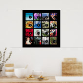 Maak eenvoudig uw eigen fotokunst met 16 foto's poster (Keuken)