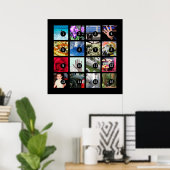 Maak eenvoudig uw eigen fotokunst met 16 foto's poster (Thuiskantoor)