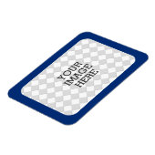 Maak eenvoudig uw eigen fotoscherm in Navy Blue Magneet (Linkerzijde)