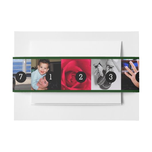 Maak eenvoudig uw eigen fotoweergave met 7 foto's uitnodigingen wikkel (Voorkant Voorbeeld)