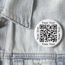 Maak Eenvoudige QR-code Website-URL of Scan om te  Ronde Button 5,7 Cm