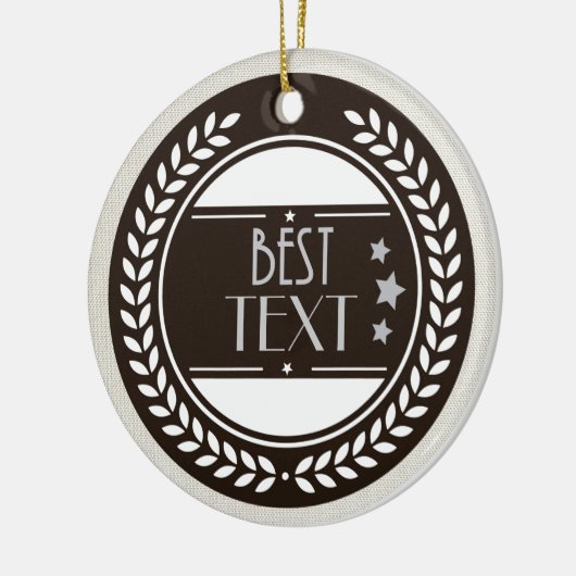 Maak eigen BEST-onderscheiding Keramisch Ornament (Links)