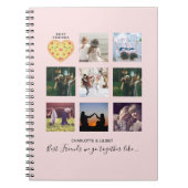 Maak eigen BFF-foto collage pizza cadeau Notitieboek (Voorkant)