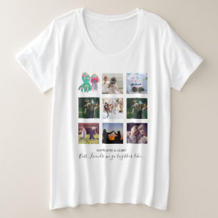 Maak eigen BFF-foto-collagecadeaus - Jellyfish Oct Grote Maat T-shirt