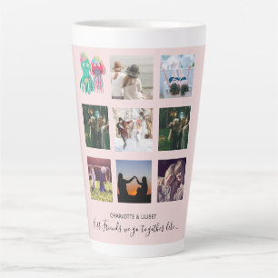 Maak eigen BFF-foto-collagecadeaus - kwal oct Latte Mok