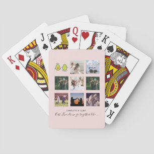 Maak eigen BFF-foto-collagecadeaus - Vegan avocado Pokerkaarten
