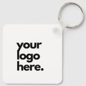 Maak eigen CERISE ROZE QR CODE Zakelijke kaart Log Sleutelhanger (Achterkant)