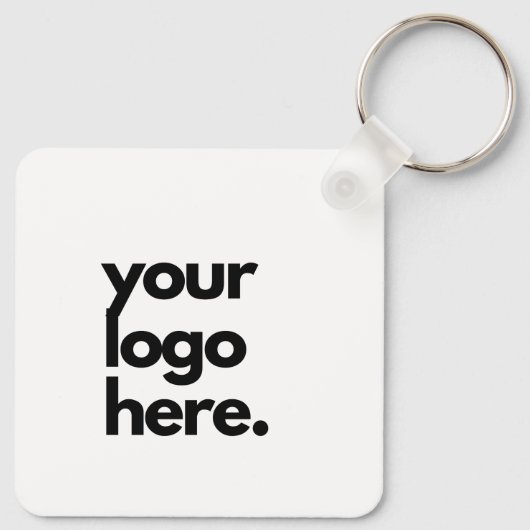 Maak eigen CERISE ROZE QR CODE Zakelijke kaart Log Sleutelhanger (Achterkant)