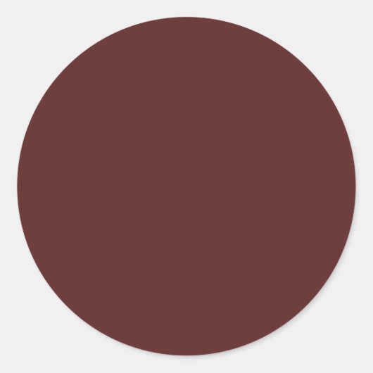 Maak eigen elegante Bourgondiër  Ronde Sticker (Voorkant)