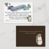 Maak Eigen Evenement Inserts - Bosdieren Informatiekaartje (Voorkant / Achterkant)