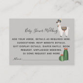 Maak Eigen Evenementdetails Inserts - Alpaca Llama Informatiekaartje (Voorkant)