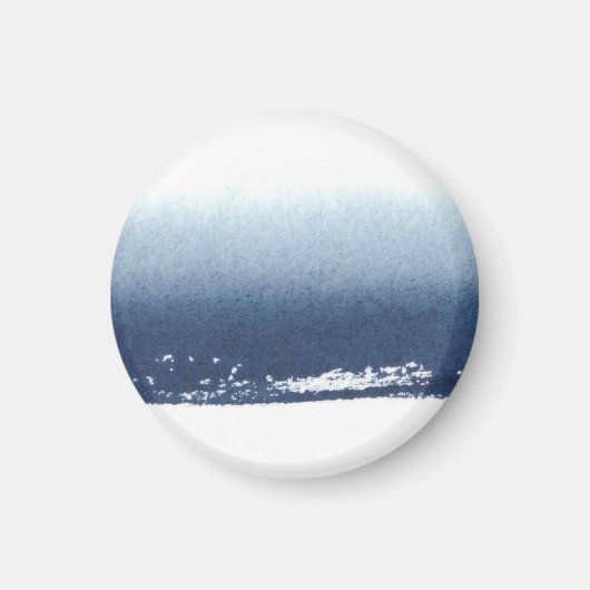 Maak Eigen Geschenk Met Waterverf Navyblauw Magneet (Voorkant)