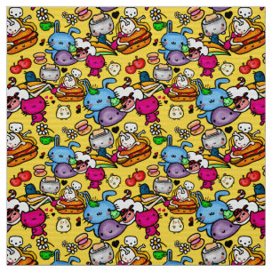 Maak eigen Kawaii kleding met malse Kawaii Doodlel Stof