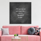 Maak eigen krijtbord wandkunst menu bord spreuk canvas afdruk (Insitu (Woonkamer))